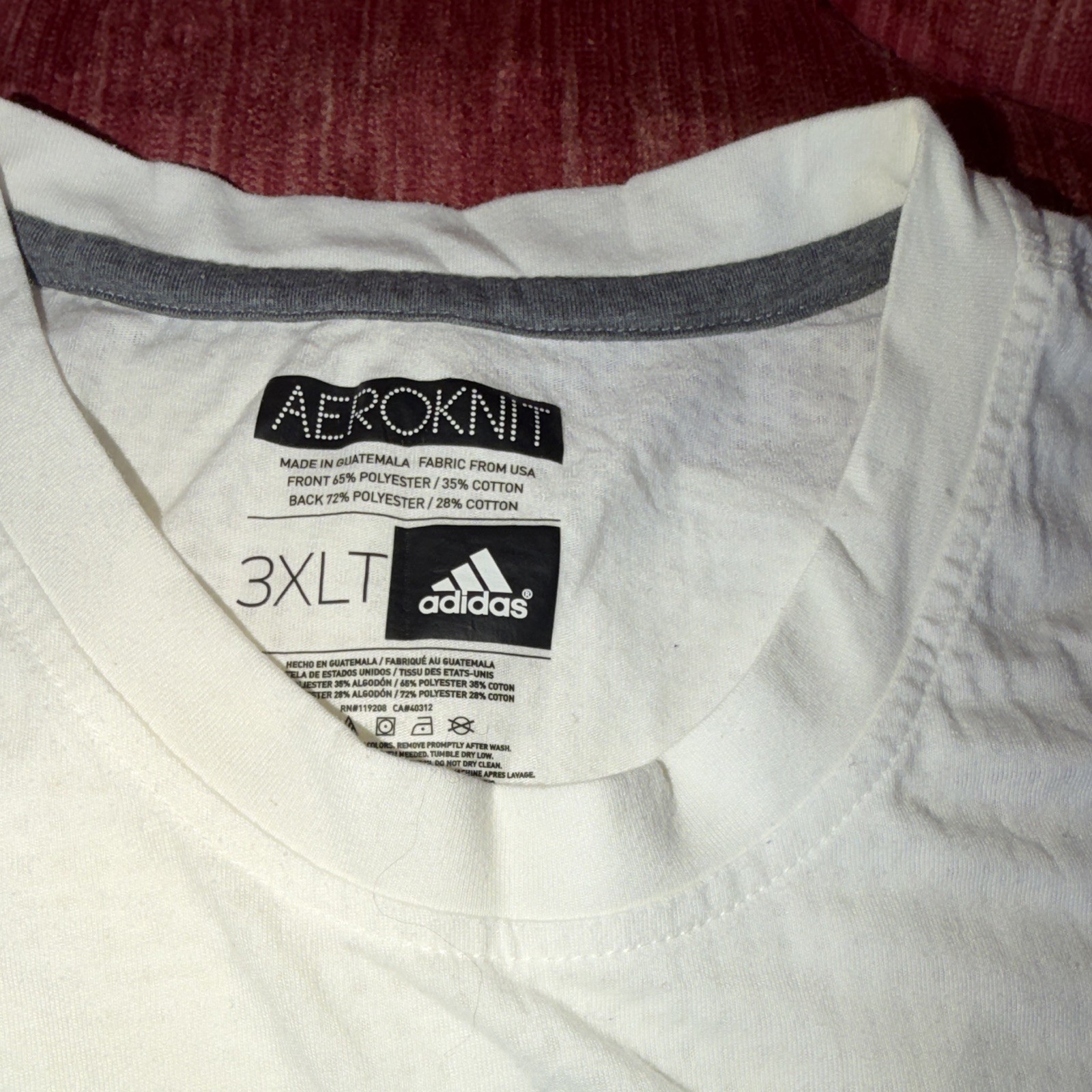 adidas AEROKNIT Washington Wizards Basketball NBA T-Shirt White 3XLT AJ Dybansta gallery