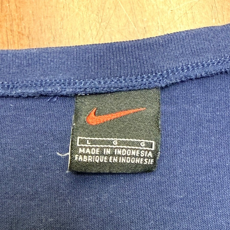 VTG Nike Tank Top Mens Large Blue Basketball Embroidered Center Swoosh Y2K 90's gallery