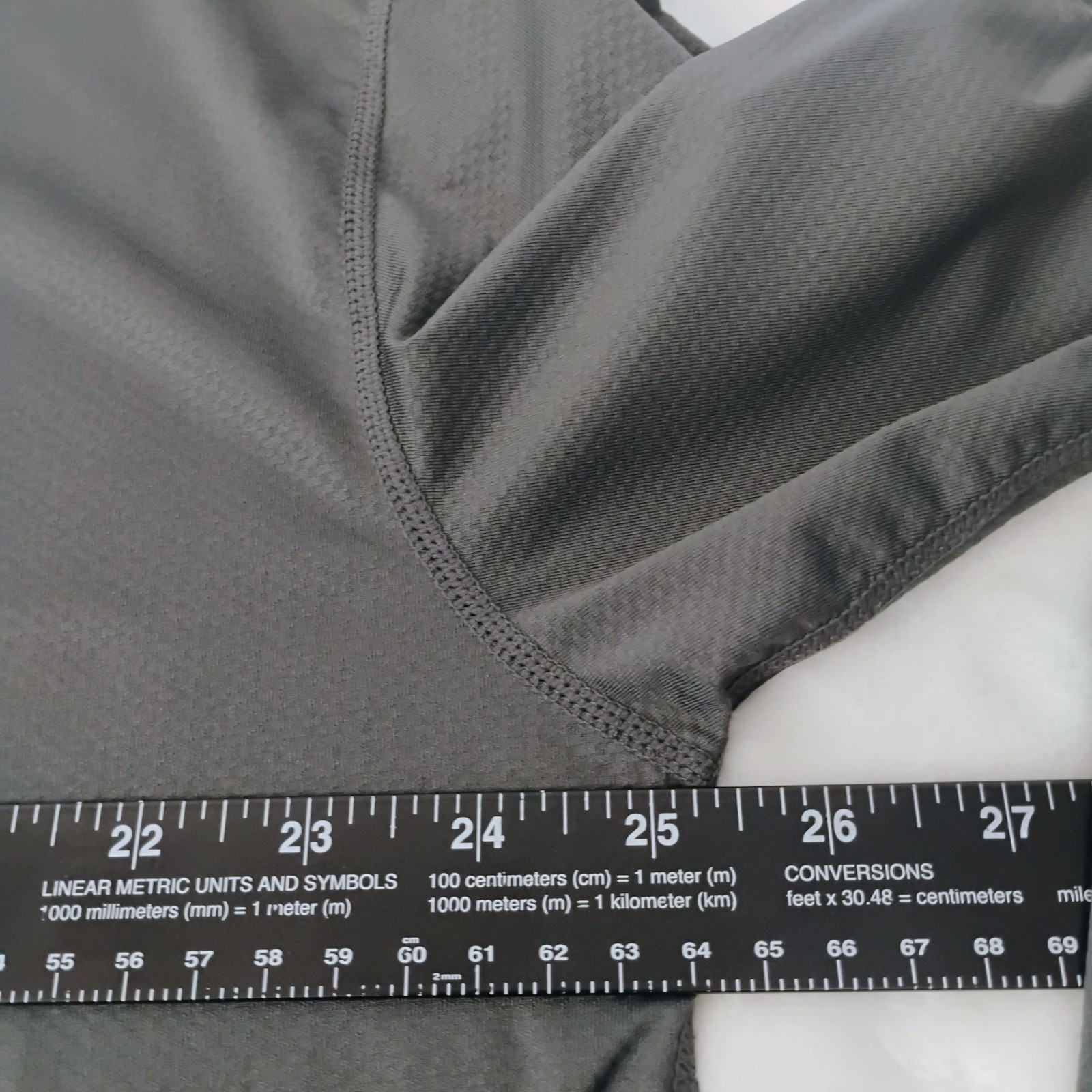 BYLT Basics Drop Cut Lux Long Sleeve Performance Stretch Mens XXL Gray Shirt J gallery