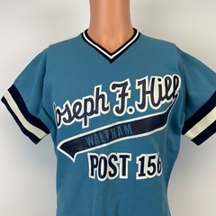 Joseph T Hill Post 156 Waltham Jersey Vtg 80s American Legion Baseball Size 42
