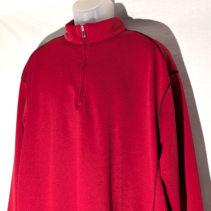 Pebble Beach Golf Performance Quarter Zip Pullover, XXL, Red, Long Sleeve Shirt gallery