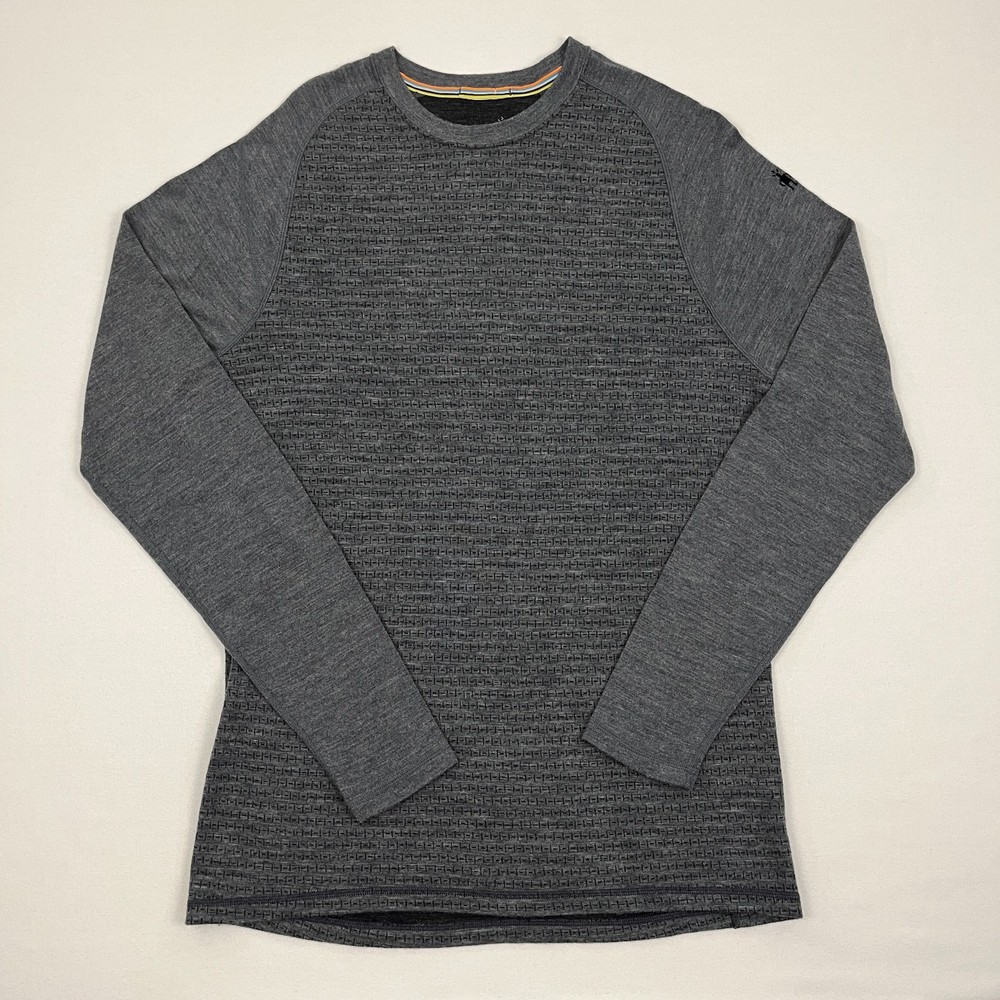 SmartWool Merino 250 Wool Shirt Mens XL Gray Base Layer Hiking Outdoors Gorpcore