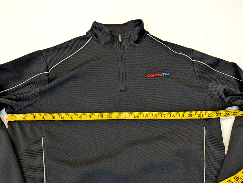 Cutter & Buck CB DryTec Pullover 1/4 Zip Men's Large Black Long Sleeve gallery