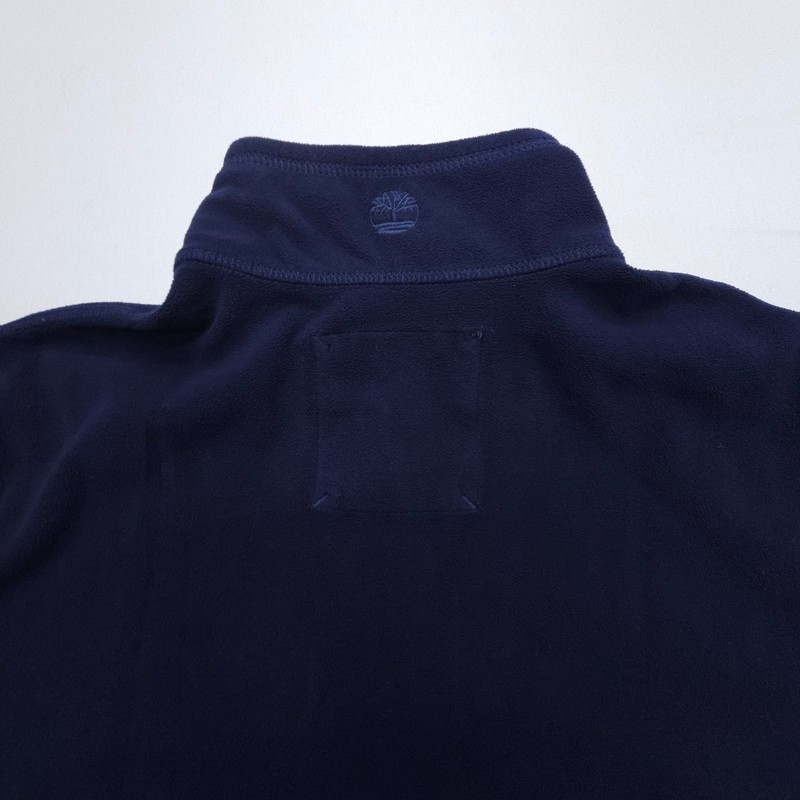 Timberland Half Zip Fleece Jacket Mens Large Dark Blue Hiking Camping Travel gallery