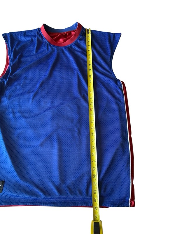 Vintage STARTER Basketball Jersey Men’s Reversible Sleeveless Size Large Blue gallery
