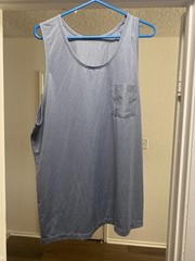 VUORI Men’s Strato Muscle Tee Large Blue Sleeveless Top Tank Workout Shirt