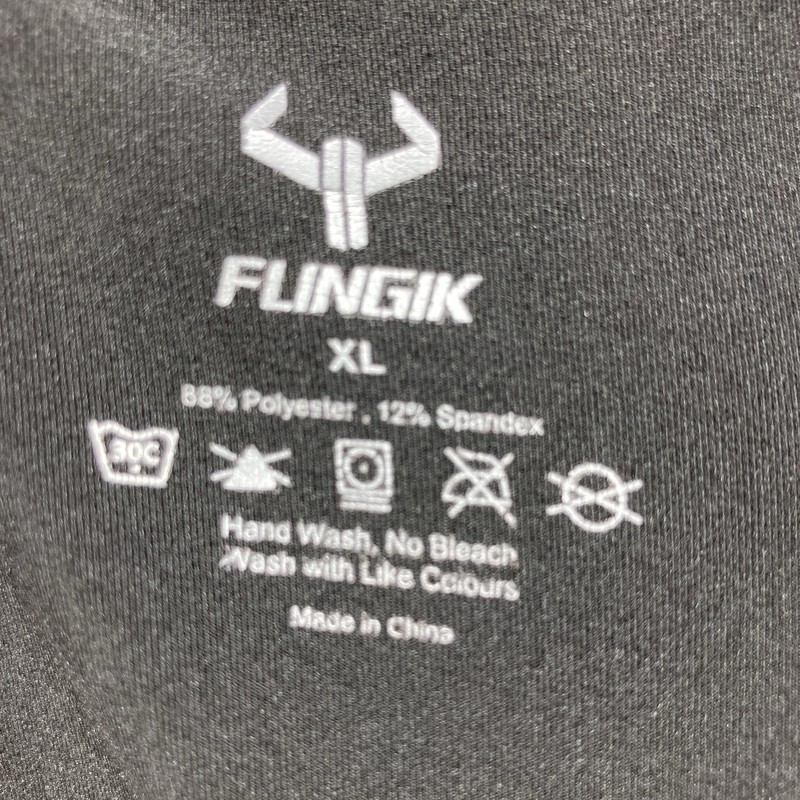 Flingik Sleeveless Top Mens XL Black Stretch Muscle Workout Running FLAWS gallery