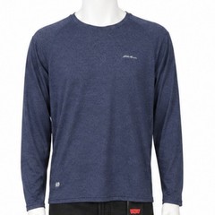 Eddie Bauer Mens Large Shirt FreeDry Motion Long Sleeve Navy Blue