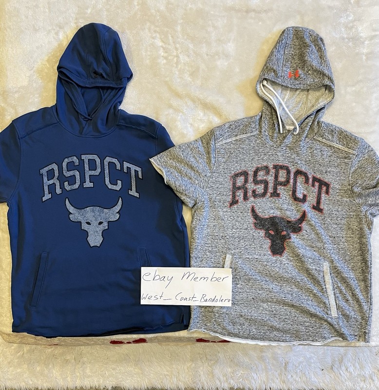 LOOK BUNDLE! Under Armour Project Rock Respect - Bull - SS Large Hoodies gallery