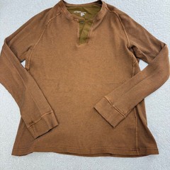 Arc Teryx Sirrus Long Sleeve Thermal Henley Shirt Brown Rust Men’s L Relaxed Fit
