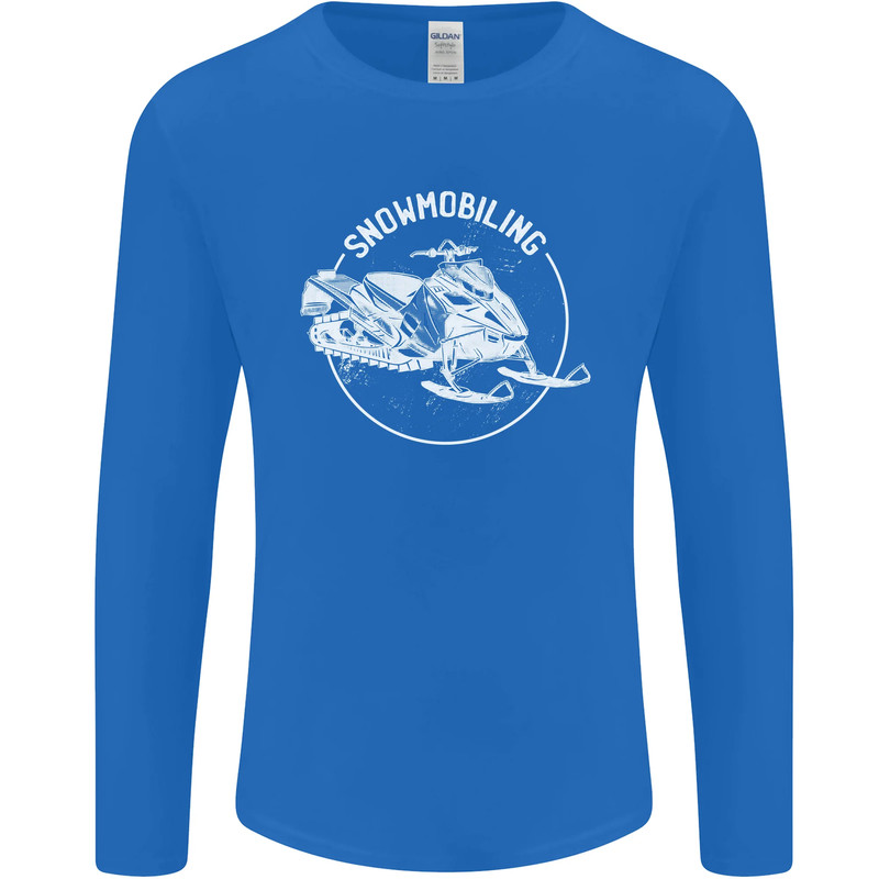 Winter Sports A Snowmobile Mens Long Sleeve T-Shirt gallery