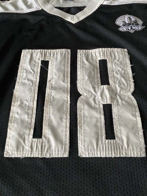Vtg Steve & Barry's City Wide Series Football Jersey Mens Black buffalo Y2K Worn gallery