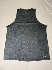 Nike DRI FIT Sleeveless Tank Top Shirt Men’s LARGE Grey Slate