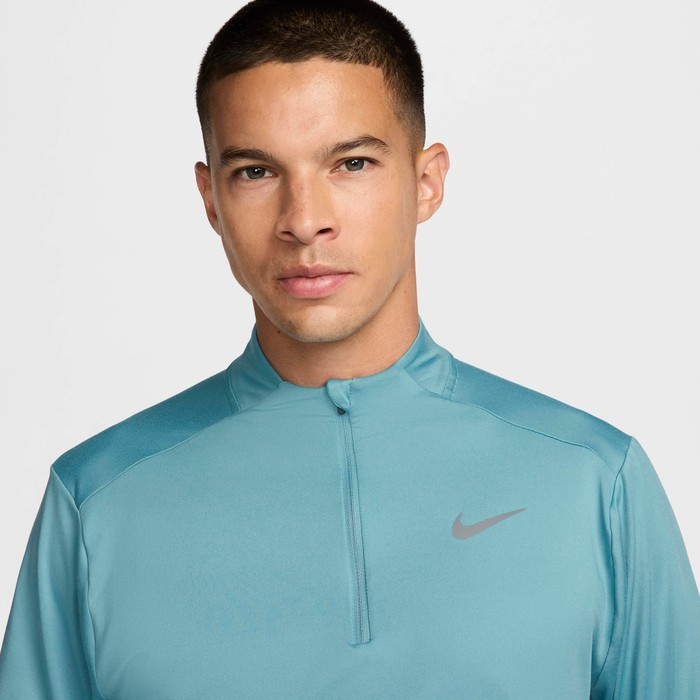 NIKE MEN ELEMENT RUNNING HALF ZIP DRI-FIT SHIRT DENIM TURQUIOSE #DD4756-NWT gallery