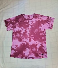 Mens Nike Size L Dri-FIT All Over Print Short-Sleeve Yoga Shirt DX0922-653 Ca4
