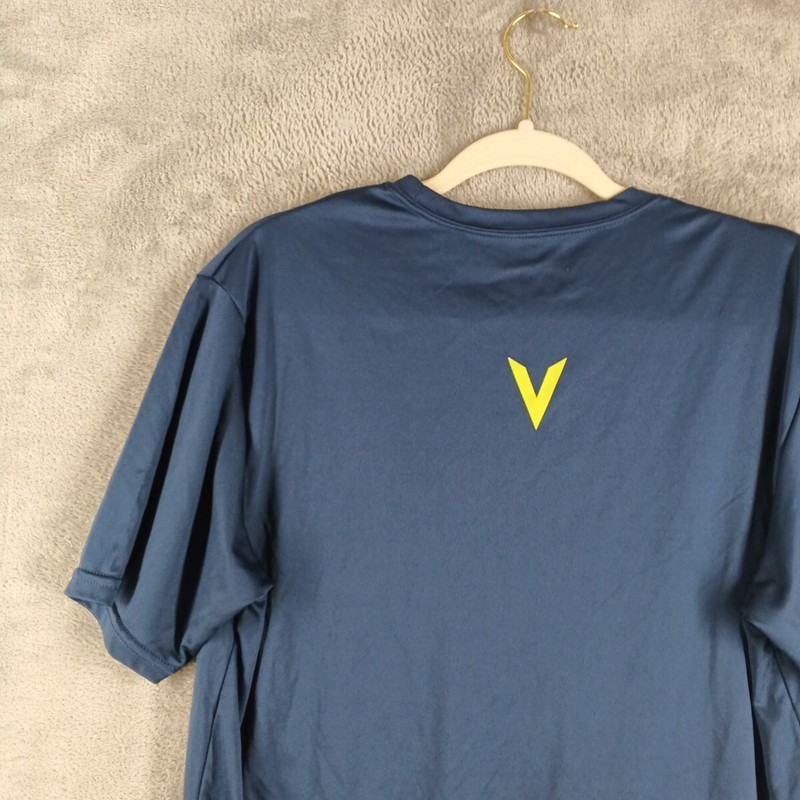 A4 Men T-shirt Size SMALL Knit Active Sports Print Logo Pullover Blue gallery
