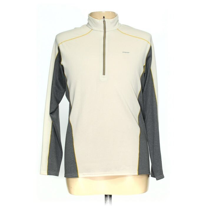 Patagonia Men's 1/4 Zip Funnel Neck Light Weight Pullover in Cream size XL