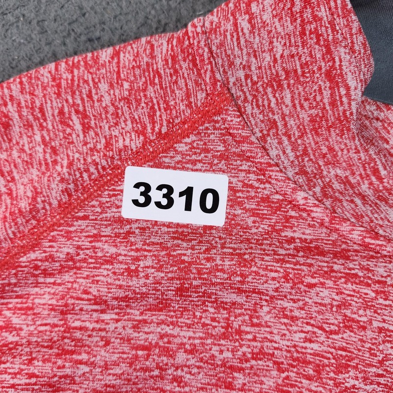 Under Armour Pullover Mens Large Red HeatGear Quarter Zip Long Sleeve Shirt gallery