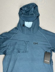 Dakine Mens Sun Hoodie w/ Visor Long Sleeve UPF 50+ Rash Guard Blue Sz XXL