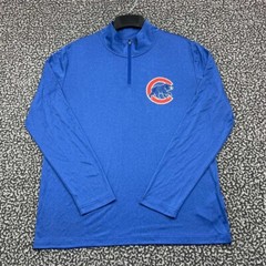 Chicago Bears Shirt Men Large Fanatics Activewear Long Sleeve Quarter Zip New L