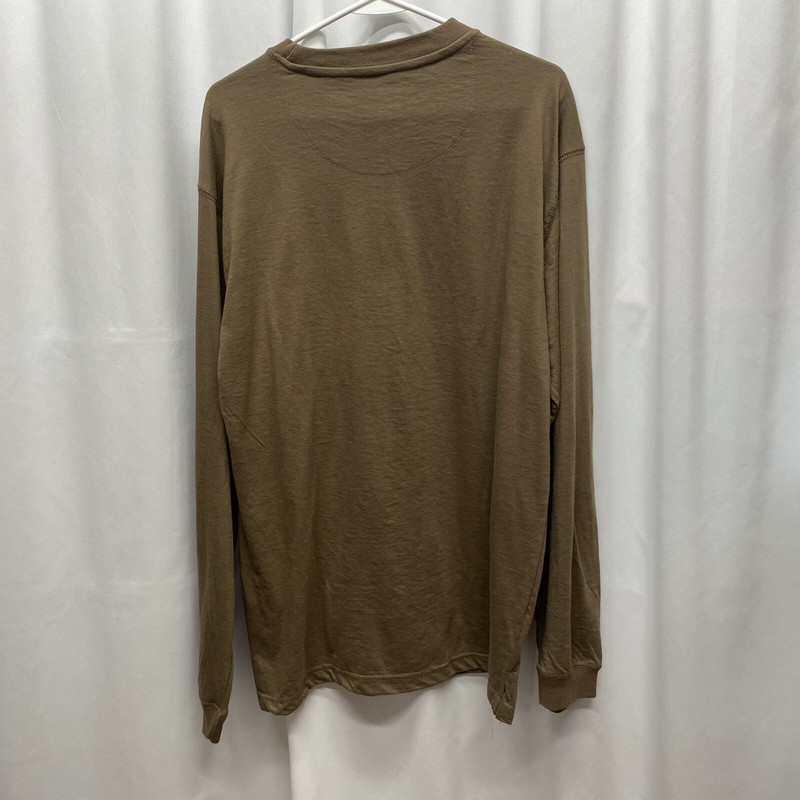 Architect men's Shirt size Xl basic long sleeve brown pullover nwt Classic gallery