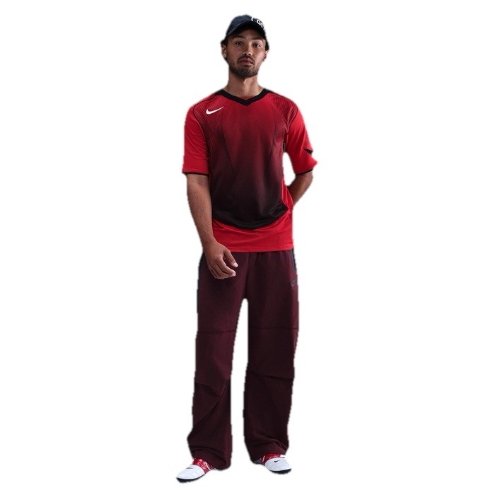 Size M- Nike Total 90 Men's Dri-FIT Short-Sleeve Football Shirt, Gym Red/Black. gallery