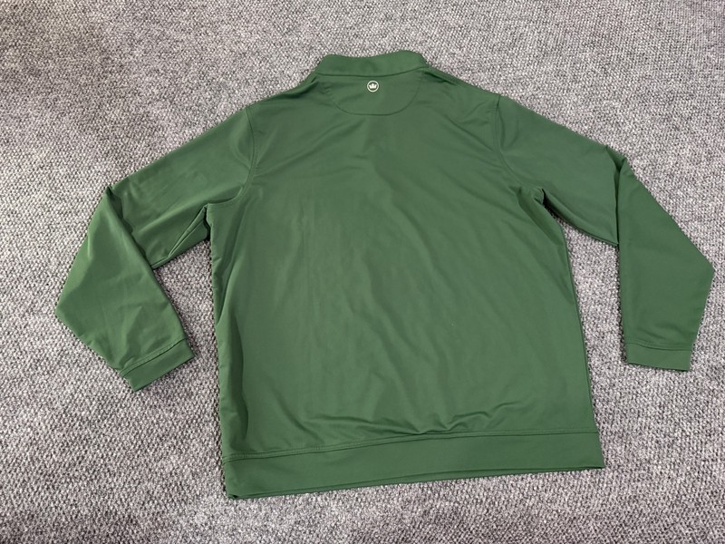 Peter Millar Quarter Zip Pullover Mens XL Green Golf Stretch Lightweight Top gallery