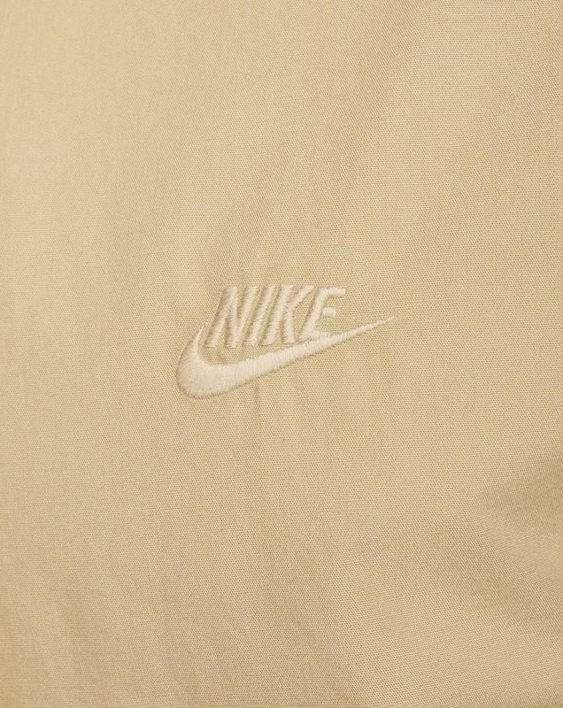 NEW NIKE CLUB SHORT-SLEEVE BUTTON-DOWN SHIRT PARACHUTE BEIGE HJ2029-297 MEDIUM gallery