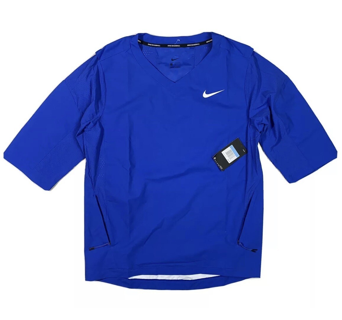 Nike MLB Baseball Jacket Short Sleeve Team Blue Mens Size S New 897383-493 gallery