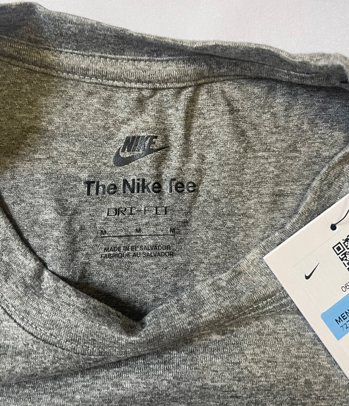 Nike Men's Legend Dri-Fit Long Sleeve T-Shirt, 727980-091 Grey/Black, MEDIUM gallery