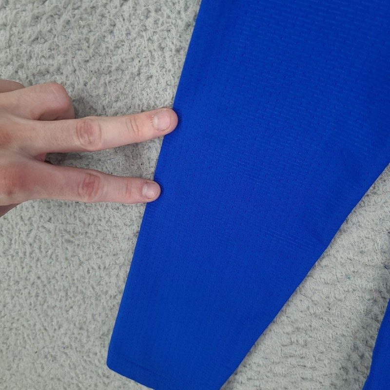 Gymshark T Shirt Mens Small Arrival Royal Force Blue Crew Long Sleeve Workout gallery