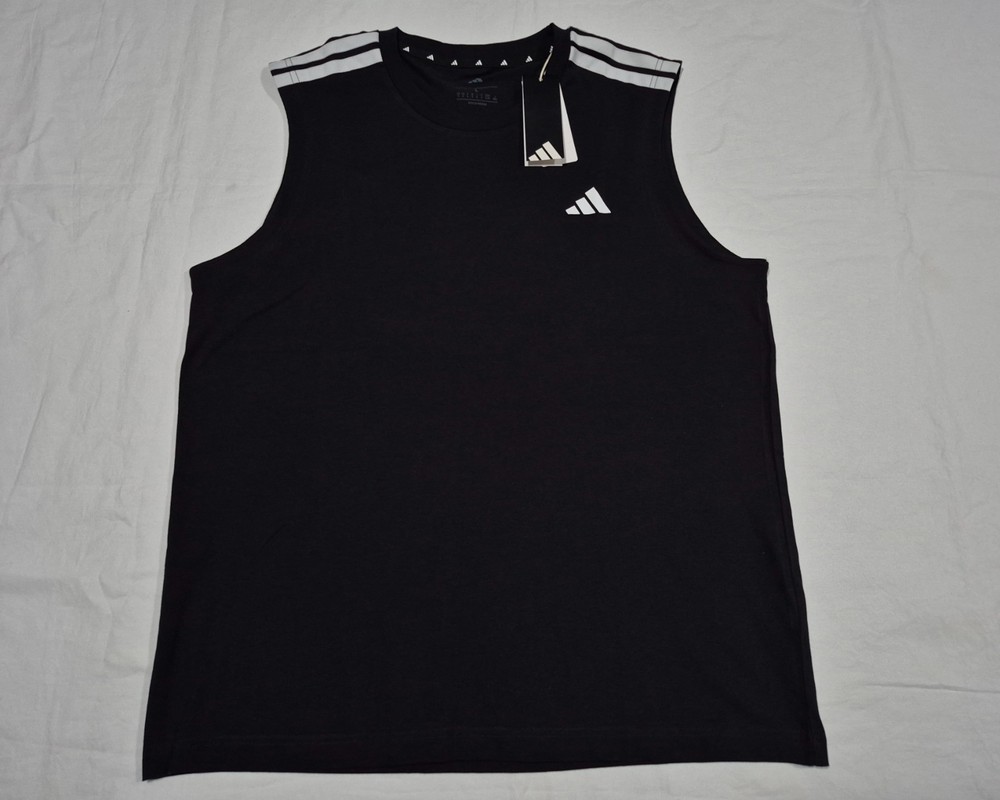 Adidas Men's 3S CO SL Black White Sports Training Tank Top KS7815 Basketball