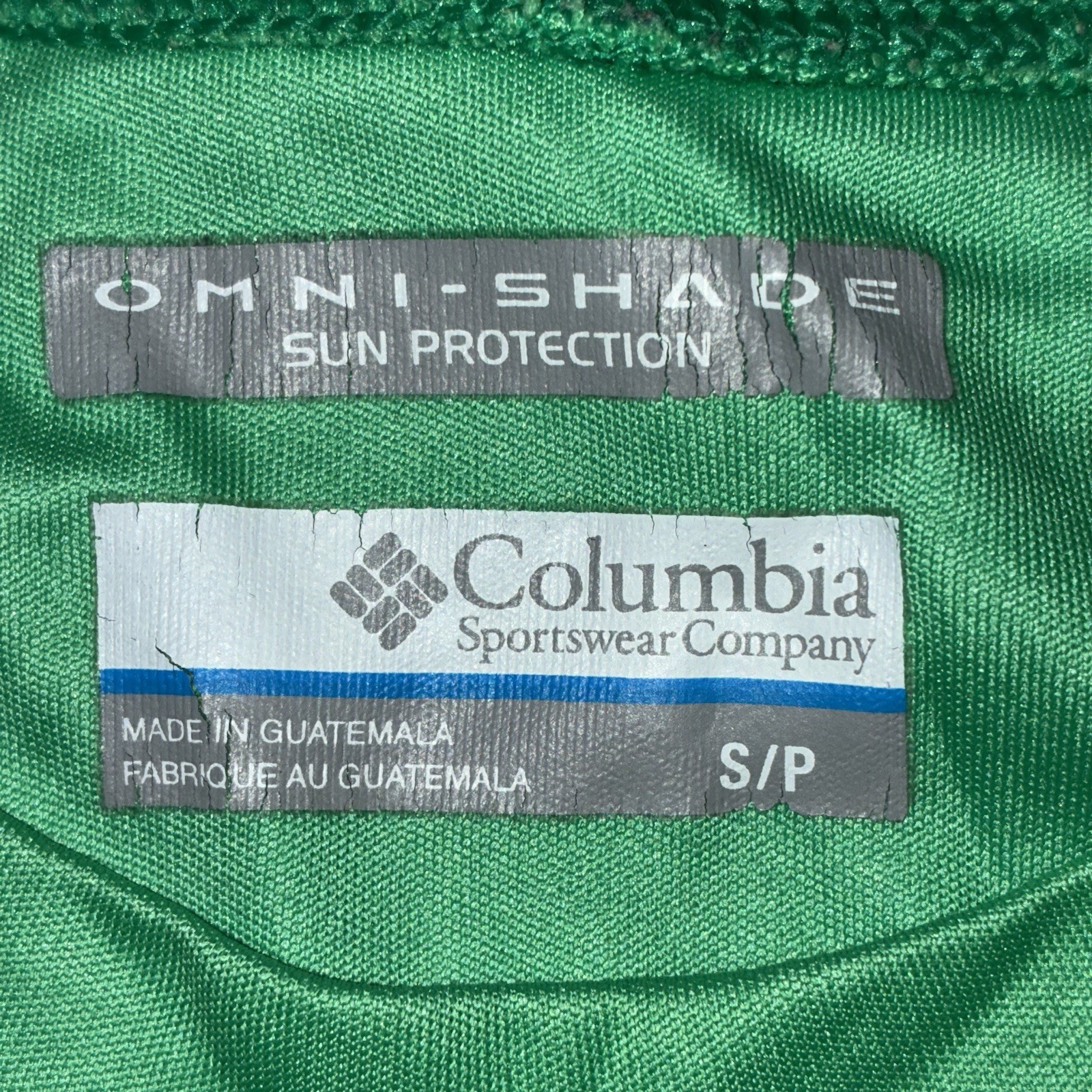 Columbia PFG Mens Small Bright Green Omni Shade Sleeve Crew Neck Long Sleeve gallery