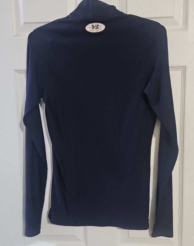 Under Armour ColdGear Mock Compression Shirt Mens M Navy Long Sleeve Base Layer gallery