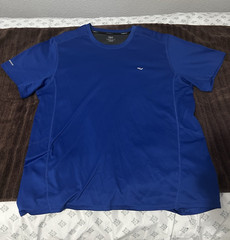 Everlast Men’s Blue L Moisture Wicking Crew Neck Short Sleeve Training Tee