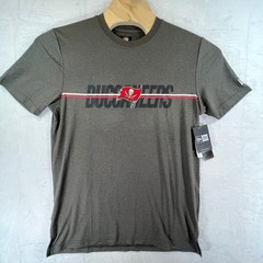 New Era Tampa Bay Buccaneers T-Shirt Mens Medium Gray NFL Training Tee NWT