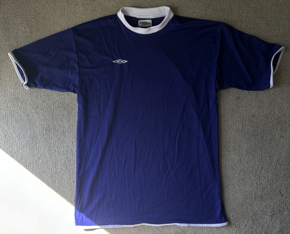 Umbro Purple And White Soccer Shirt Made In USA Size Medium