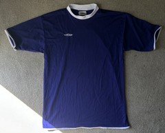 Umbro Purple And White Soccer Shirt Made In USA Size Medium
