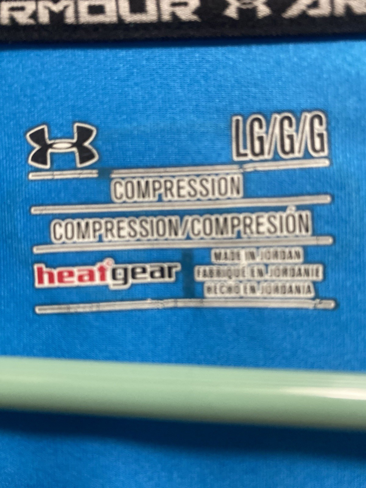 Under Armour HeatGear Men’s L Compression Long Sleeve Crew Neck Shirt Blue/Black gallery
