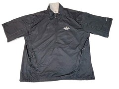 Nike Golf Clima-Fit 1/4 Zip Short Sleeve Black XL College Football Hall of fame