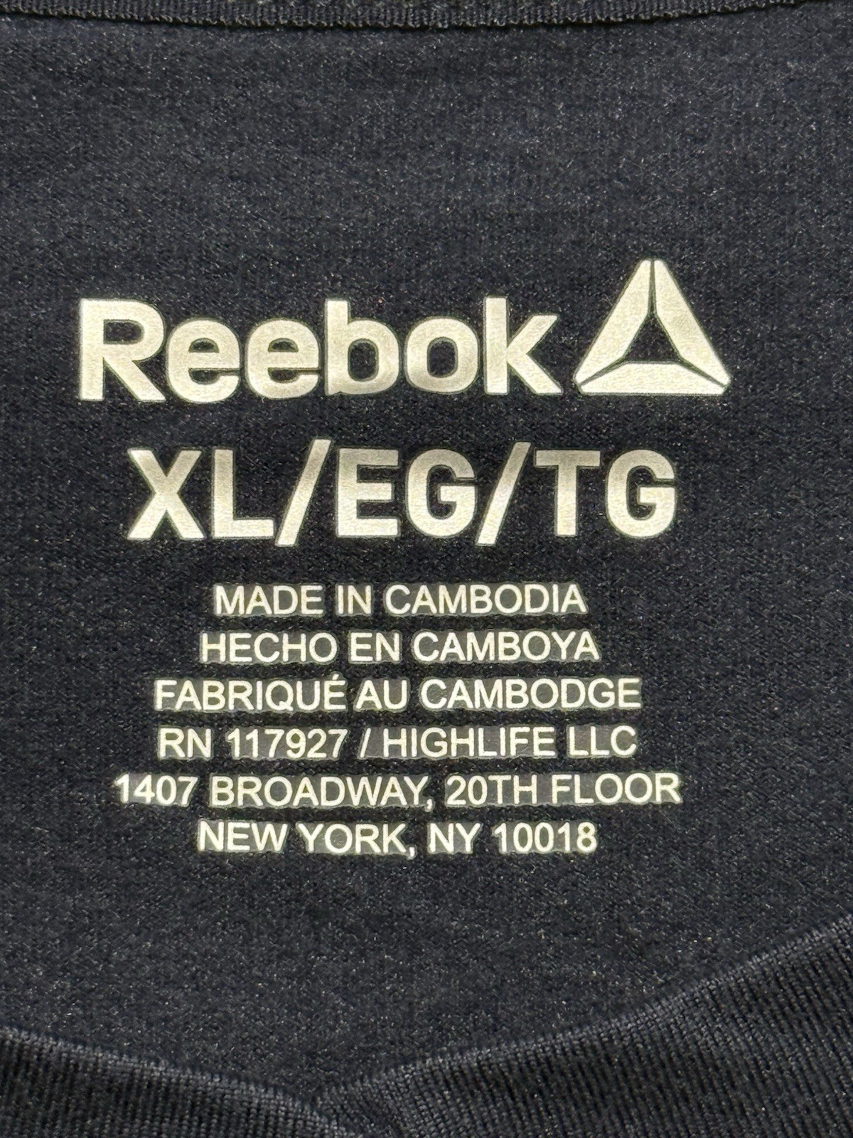 Reebok Delta Core Navy Blue Tee Moisture Management Men's XL NWT gallery
