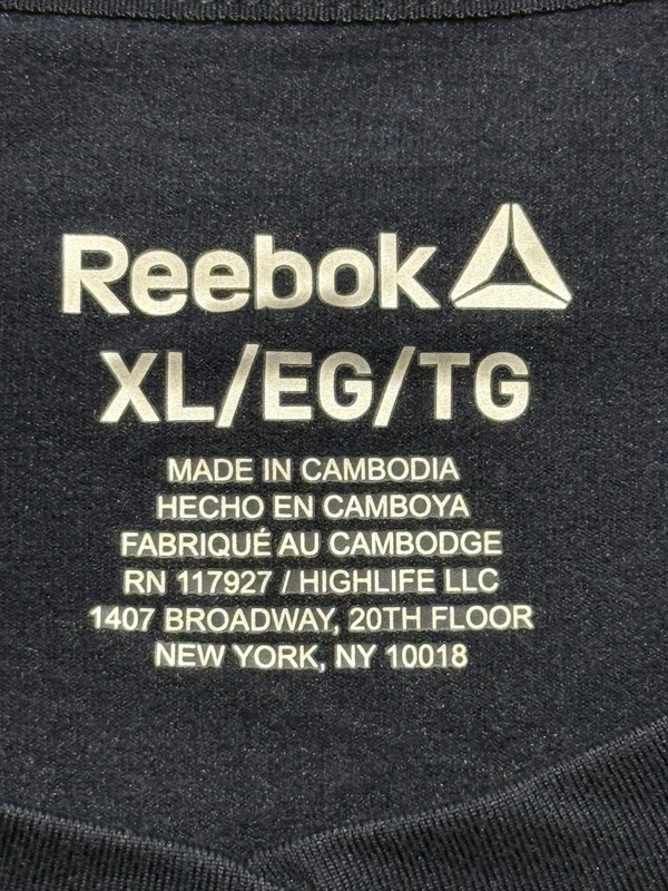 Reebok Delta Core Navy Blue Tee Moisture Management Men's XL NWT gallery