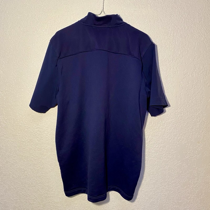 Diamond Club Baseball Pullover Men’s XL Blue 1/2 Zip Short Sleeve Shirt Jacket gallery