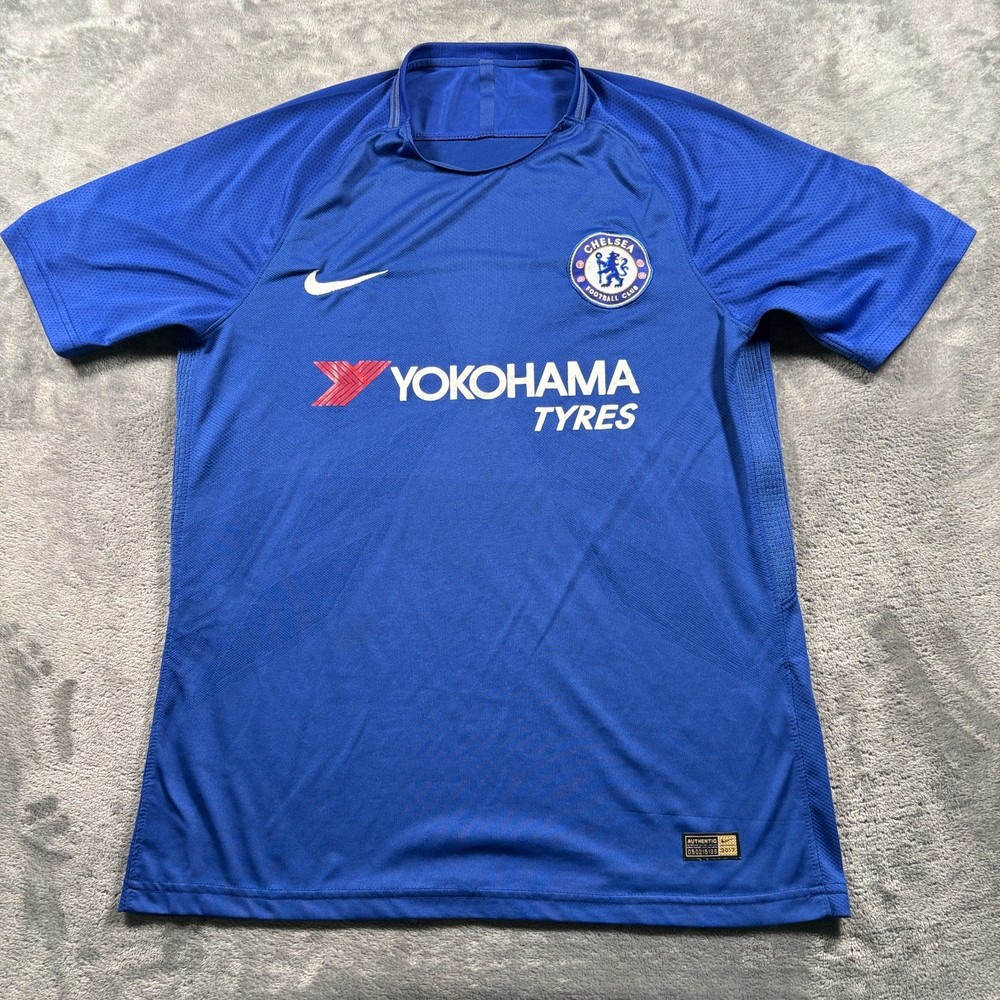 Chelsea F.C. 2017 Jersey Mens Large Blue Nike Football Club Yokohama Tyres Logo