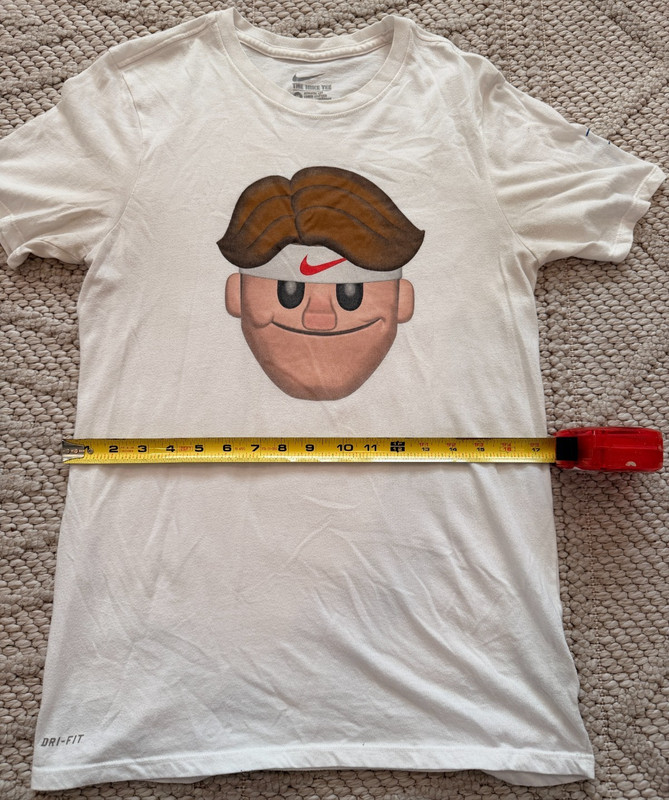 Rare Roger Federer Emoji Nike T-Shirt Medium Atheletic Cut gallery