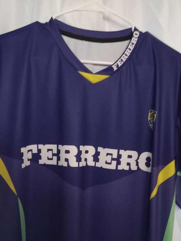 Ferrero Large Men's Athletic Jersey — Purple with Green Accents gallery