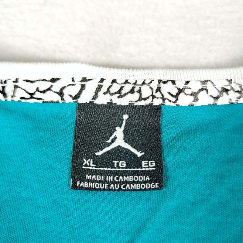 Vintage Michael Jordan Tank Men XL Teal Elephant Print Jumpman 602832-345 Active gallery