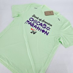 Nike Chicago Marathon 2024 Running Shirt Mens MEDIUM M Mint Green Active NEW
