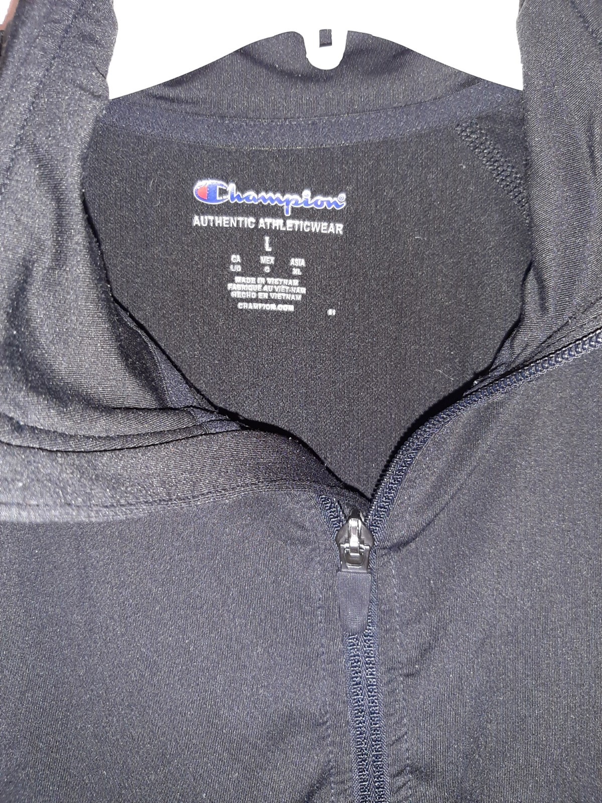 Champion Running Shirt Mens Size Large Pullover 1/4 Zip Thumbholes--NWOT gallery