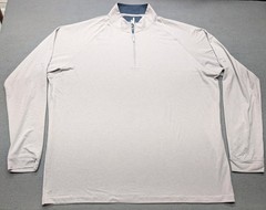 Johnnie-O Men’s Freeborne Performance 1/4 Zip Pullover Size 2XL XXL Seal Grey